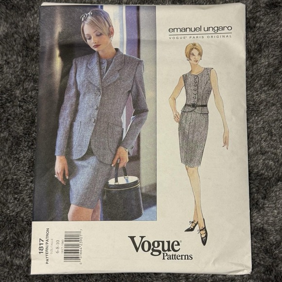 Vogue Other - Vogue Paris Original Pattern #1817 Emanuel Ungaro UNCUT/FF- Sz 6-8-10 W/label!!